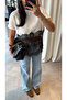White Skirt Lace Detailed Short Sleeve T-Shirt - 3
