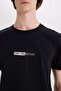 100% Cotton Slim Fit Slim Fit Crew Neck Printed Short Sleeve T-Shirt E3776Ax25Sm - 5