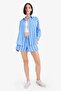 A-Line Striped Regular Waist Pocketed Muslin Shorts F3577Ax25Sm - 3