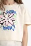 100% Cotton Crew Neck Printed Short Sleeve T-Shirt Girls E0384A825Sm - 5