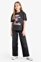 100% Cotton Relax Fit Crew Neck Printed Short Sleeve T-Shirt Girls E0355A825Sm - 2