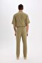 100% Cotton Relax Fit Comfortable Cut Summer Muslin Short-Leg Jogger Pants D6144Ax25Sm - 7