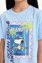 100% Cotton Snoopy Relax Fit Crew Neck Short Sleeve T-Shirt Girl Child E8159A825Hs - 4