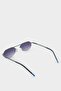 Men's Small Oval Black Metal Frame Black Glass Uv Sunglasses F0494Axns - 5
