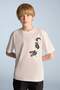 Crew Neck Printed Short Sleeve T-Shirt Boys E0173A825Hs - 3