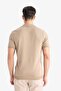 Standard Fit Polo Neck Short Sleeve Knitwear T-Shirt E3241Ax25Sp - 6