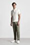 100% Linen Regular Fit Cropped Double-Leg Summer Fabric Trousers C1826Ax25Sm - 2