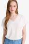 V-Neck Short Sleeve T-Shirt F2766Ax25Sm