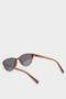 Round Coffee Plastic Frame Black Glass Polarized Sunglasses Girls Child F4348A8Ns - 4