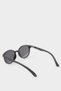 Round Black Plastic Frame Black Glass Polarized Sunglasses Girls Kids F4303A8Ns - 4