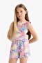 Patterned Shorts with Elastic Waistband for Girls D7615A825Hs - 3