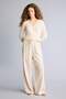 Wide Leg Pocketed High Waist Linen Blend Thin Fabric Trousers F5024Ax25Sp - 2