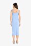 Bodycon Body Hugging Square Neck Ribbed Camisole Strap Midi Summer Dress Z7577Az25Sm - 5