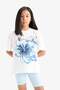 2'Li Set Printed Short Sleeve T-Shirt Biker Leggings Girl Child E4759A825Hs - 4