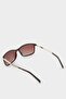 Men's Classic Coffee Plastic Frame Coffee Glass Fleece Ize Sunglasses F0564Axns - 6
