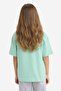 Oversize Wide Fit Crew Neck Printed Short Sleeve T-Shirt Girls E0356A825Sm - 4