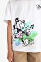 Disney Mickey & Minnie Oversize Wide Fit Crew Neck Back Print Short Sleeve T-Shirt Girls E - 5