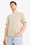 100% Cotton Haring Boxy Fit Crew Neck Back Printed Short Sleeve T-Shirt E3256Ax25Sm - 5
