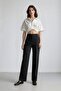 Cropped Fit Shirt Collar Linen Look Short Sleeve Blouse C7799Ax25Sp - 2