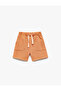 Basic Shorts with Cotton Waist Lace Pocket Detail