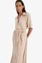 Shirt Collar Belted Short Sleeve Midi Summer Dress F1825Ax25Sm - 5