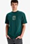 100% Cotton One Piece Boxy Fit Crew Neck Back Printed Short Sleeve T-Shirt E3272Ax25Sm - 3