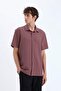 Quick-Drying Regular Fit Polo Collar Crinkle Summer Short Sleeve Shirt E1223Ax25Sm - 4