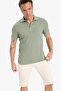 Regular Fit Polo Neck Short Sleeve Textured Waffle T-Shirt D7652Ax25Sp - 6