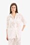 100% Cotton Regular Fit Lace Detailed Beach Shirt D9768Ax25Sm
