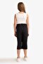 Culotte Wide Leg Viscose Capri Girls' T3877A625Sm - 7