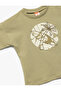 Crew Neck Short Sleeve Printed Cotton T-Shirt - 3