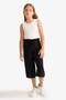 Culotte Wide Leg Viscose Capri Girls' T3877A625Sm - 4