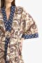 Regular Fit Belted Ethnic Patterned Cotton Kimono D0456Ax25Sp - 7