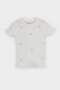 Crew Neck Heart Patterned Ribbed Camisole Short Sleeve T-Shirt Baby Girl F3692A525Sm