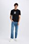 100% Cotton Regular Fit Crew Neck Printed Short Sleeve T-Shirt E0581Ax25Sm - 2