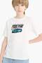 Crew Neck Printed Short Sleeve T-Shirt Boys' F0176A825Sm - 4