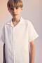 100% Cotton Oversize Wide Fit Polo Collar Muslin Short Sleeve Shirt for Boys W3239A625Hs - 2
