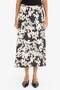 A-Line Floral Regular Waist Midi Skirt X6692Az25Sm - 4