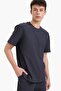 100% Cotton Regular Fit Crew Neck Short Sleeve Heavy Fabric T-Shirt E2589Ax25Sm - 3