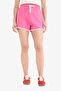 100% Cotton Elastic Waist Lace-Up Shorts A6224Ax25Sm - 5