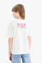 100% Cotton Crew Neck Printed Short Sleeve T-Shirt for Boys E7494A825Sm - 6