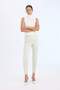 Sigaret Satin Fabric Pants Regular Waist Straight Leg J8743Az25Sm - 2