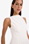 Kayık Neck Sleeveless Mini Dress F2692Ax25Sp - 8