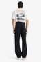 100% Cotton Baggy Fit Wide Fit Regular Waist Wide Leg Black Jean Trousers E9240Ax25Sp - 6