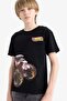 Hot Wheels T-Shirt with Crew Neck and Short Sleeves for Boy E4824A825Sm