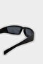 Women's Oval Black Plastic Frame Black Glass Uv Sunglasses F0598Axns - 6