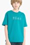Crew Neck Printed Short Sleeve T-Shirt Boys' F2571A825Sm
