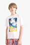 Crew Neck Printed Short Sleeve T-Shirt Boys F0171A825Sm - 5