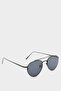 Women's Metal Frame Gradient Glass Pilot Uv Sunglasses F0600Axns