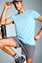 Stretch Fabric Slim Fit Narrow Cut Crew Neck Sportsman Short Sleeve T-Shirt E2436Ax25Sm